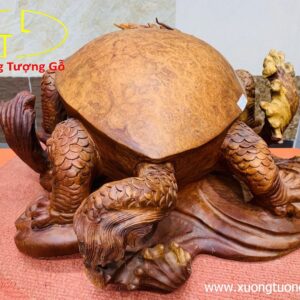 Long quy( Rùa đầu rồng) gỗ nu hương