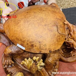 Long quy( Rùa đầu rồng) gỗ nu hương