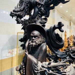 Đạt ma ngự tam long gỗ trắc