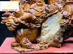 DI LẶC NGŨ TIỂU KÉO BAO GỖ HƯƠNG