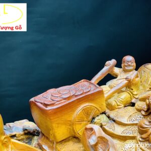DI LẶC NGŨ TIỂU KÉO BAO GỖ HƯƠNG