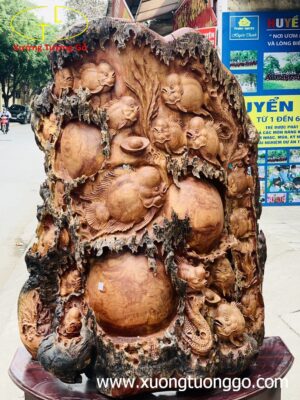 Thập Bát cá La Hán gỗ sun hương