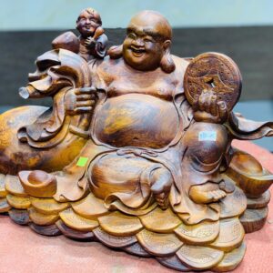 Di lặc nhất tiểu ngồi tiền gỗ hương ta