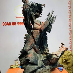 Đạt Ma ngự song long gỗ trắc