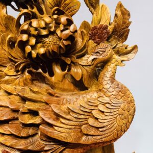 Phu thê viên mãn gỗ hương ta.