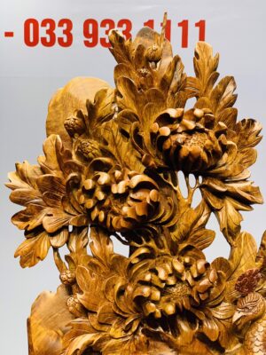 Phu thê viên mãn gỗ hương ta.