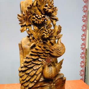 Phu thê viên mãn gỗ hương ta.