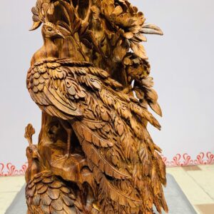 Phu thê viên mãn( đôi chim công) gỗ sưa