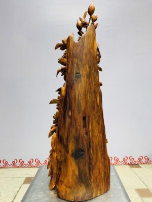 Phu thê viên mãn( đôi chim công) gỗ sưa
