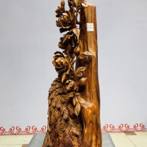 Phu thê viên mãn( đôi chim công) gỗ sưa