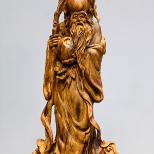 Ông thọ đứng tùng gỗ sưa