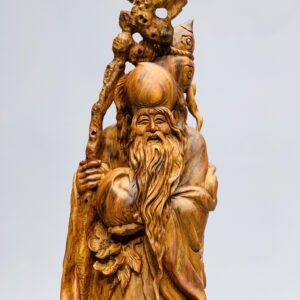 Ông thọ đứng tùng gỗ sưa