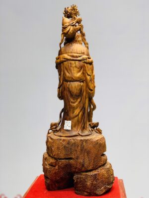 Ông thọ đứng tùng gỗ sưa