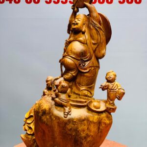 Di Lặc tam tiểu đứng bao tiền nu hương
