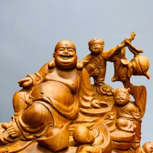 Di Lặc ngũ tiểu ngồi bao tiền nu hương