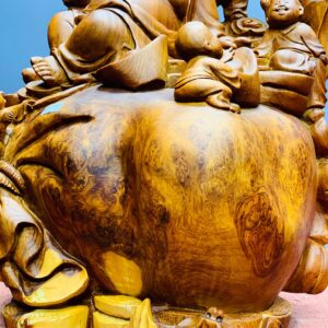 Di Lặc ngũ tiểu ngồi bao tiền nu hương
