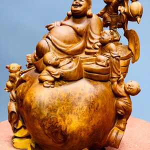 Di Lặc ngũ tiểu ngồi bao tiền nu hương