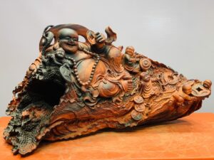 Di Lăc ngũ tiểu ngồi lá sen