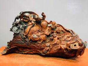 Di Lăc ngũ tiểu ngồi lá sen