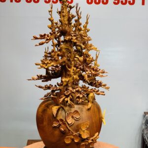 Bình mai gỗ hương ta.