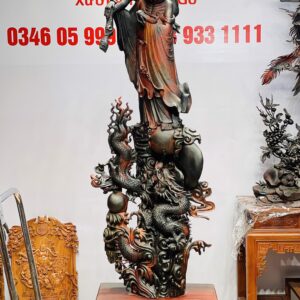 Đạt Ma ngự rồng trắc đỏ đen.