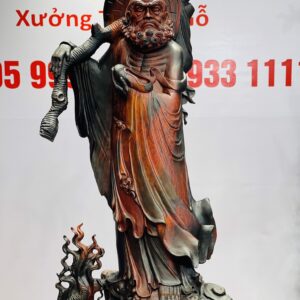 Đạt Ma ngự rồng trắc đỏ đen.