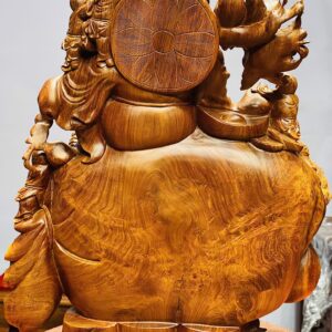 Di lặc vác đào ngồi bao nu hương.
