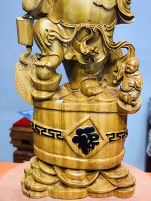 Di Lặc đứng trống tam tiểu gánh gậy như ý ngọc am.
