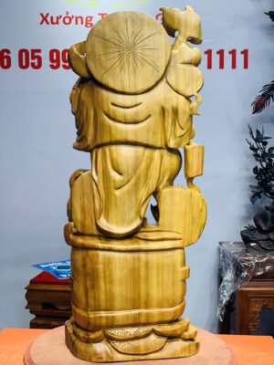 Di Lặc đứng trống tam tiểu gánh gậy như ý ngọc am.