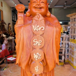Di Lặc chúc phúc hương đá 1m6