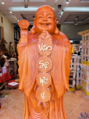 Di Lặc chúc phúc hương đá 1m6