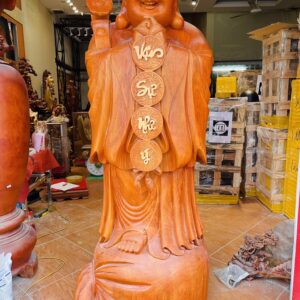 Di Lặc chúc phúc hương đá 1m6