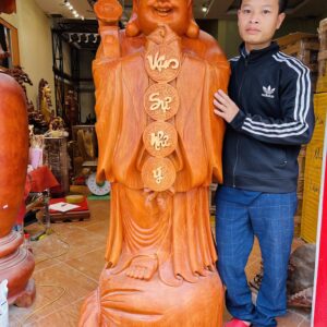 Di Lặc chúc phúc hương đá 1m6