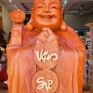 Di Lặc chúc phúc hương đá 1m6