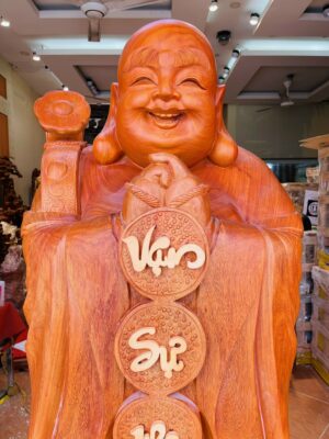 Di Lặc chúc phúc hương đá 1m6