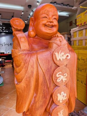 Di Lặc chúc phúc hương đá 1m6