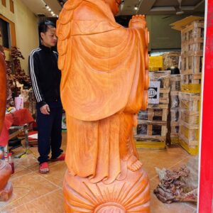 Di Lặc chúc phúc hương đá 1m6