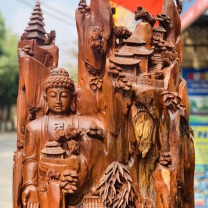 Nhất tâm bái Phật gỗ hương ta khủng.
