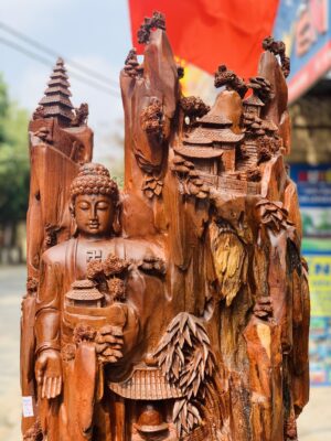 Nhất tâm bái Phật gỗ hương ta khủng.