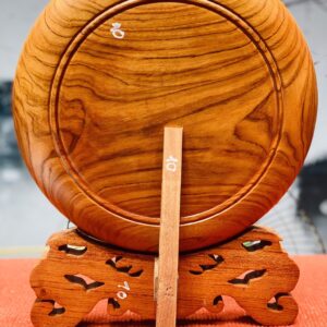 Tranh đĩa chữ Tâm gỗ hương đá
