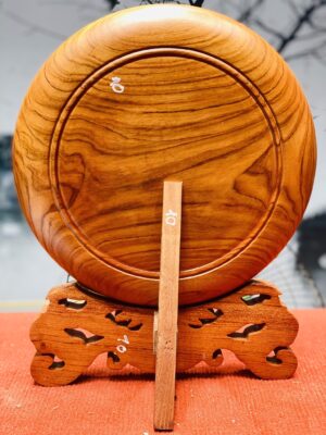 Tranh đĩa chữ Tâm gỗ hương đá