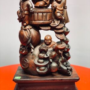 Di Lặc Tam Tiểu Gỗ Trắc