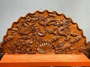 Tranh quạt rồng.