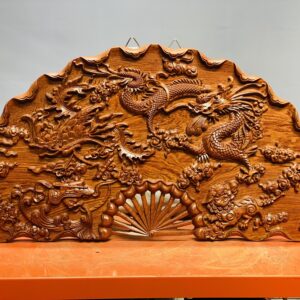 Tranh quạt rồng.