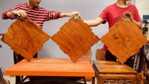 Tranh gỗ Phúc - Lộc - Thọ.