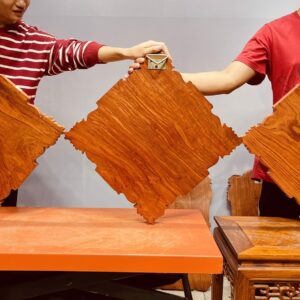 Tranh gỗ Phúc - Lộc - Thọ.