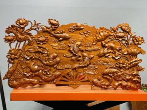 Tranh quạt cá chép