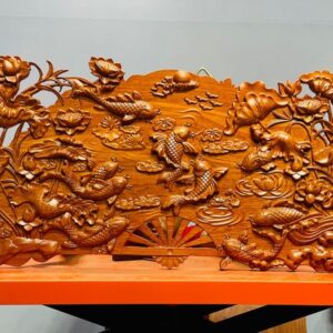 Tranh quạt cá chép