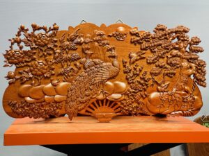 Tranh quạt Phu Thê viên mãn.