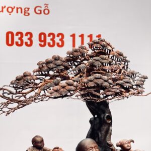 Di lặc ngũ tiểu ngồi tùng gỗ trắc